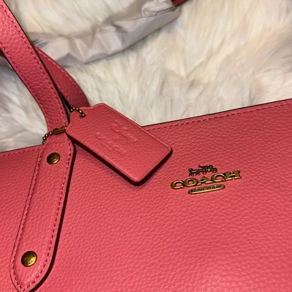 Disney X Coach Central Tote Zip Mickey & Minnie Mouse Pink Leather EUC - Picture 11 of 11